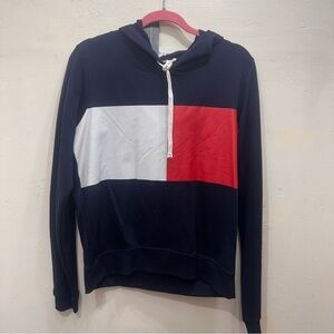 New with Tags unisex L navy Tommy Hilfiger Hoodie Y2K style